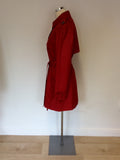 HOBBS RED BELTED MAC SIZE 12