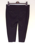 LK BENNETT BLACK CROPPED TROUSERS SIZE 12