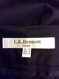 LK BENNETT BLACK CROPPED TROUSERS SIZE 12