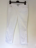 BRAND NEW RALPH LAUREN WHITE COTTON TROUSERS SIZE 16