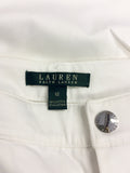 BRAND NEW RALPH LAUREN WHITE COTTON TROUSERS SIZE 16