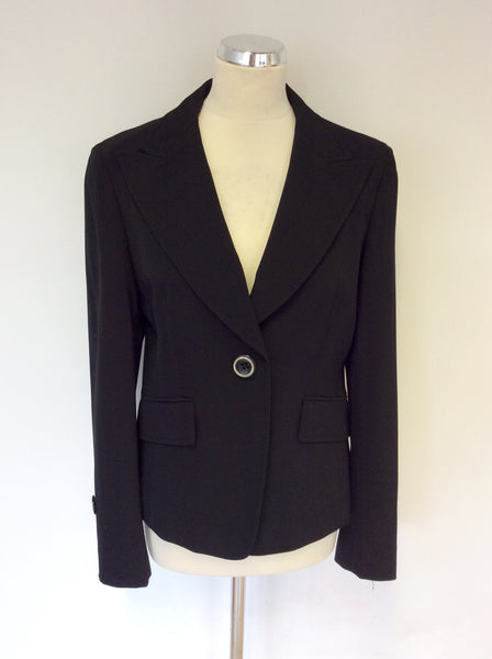 MARELLA BLACK SMART SUIT JACKET SIZE 14