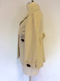 MANOUSH CREAM WOOL BOW TRIM JACKET SIZE 38 UK 10