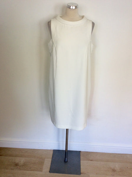 MARKS & SPENCER AUTOGRAPH WHITE SHIFT DRESS SIZE 14