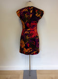 FRENCH CONNECTION MULTI COLOURED PRINT DRESS SIZE 10