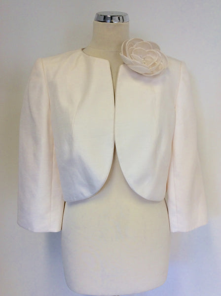 JACQUES VERT IVORY BOLERO JACKET SIZE 14