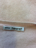 MARKS & SPENCER  AUTOGRAPH PALE PINK CASHMERE CARDIGAN SIZE 8