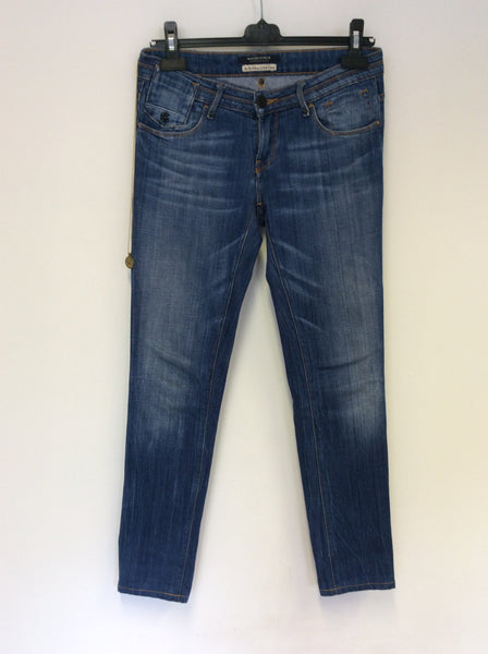 MAISON SCOTCH BLUE SLIM/ SKINNY LEG JEANS SIZE 26W/ 32L