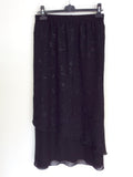 ELENA GRUNERT BLACK TOP, SKIRT & DUSTER SKIRT SIZE 26