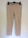 STILLS NUDE/ BLUSH FLAT FRONT COTTON TROUSERS SIZE 38 UK 10