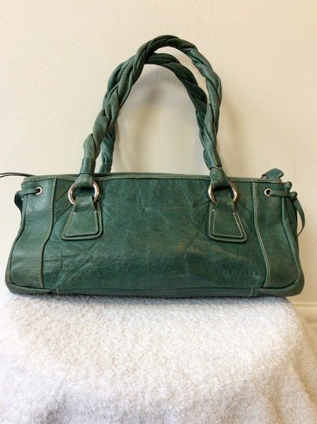 TED BAKER GREEN LEATHER SHOULDER BAG