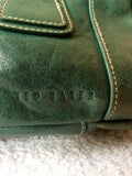 TED BAKER GREEN LEATHER SHOULDER BAG