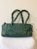 TED BAKER GREEN LEATHER SHOULDER BAG