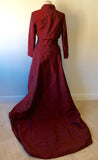 Susan Forth Deep Red Silk Ball Gown With Train & Bolero Jacket Size 12/14 - Whispers Dress Agency - Womens Dresses - 3