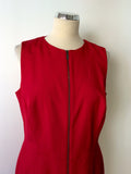 BRAND NEW PER UNA SPEZIALE RED OPEN BACK PENCIL DRESS SIZE 14 - Whispers Dress Agency - Sold - 2