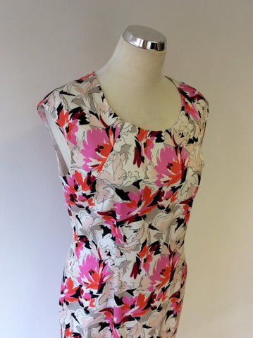 LK BENNETT DR DENA FLORAL PRINT PENCIL DRESS SIZE 14 - Whispers Dress Agency - Womens Dresses - 4