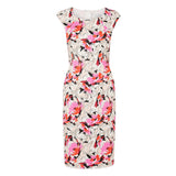 LK BENNETT DR DENA FLORAL PRINT PENCIL DRESS SIZE 14 - Whispers Dress Agency - Womens Dresses - 2