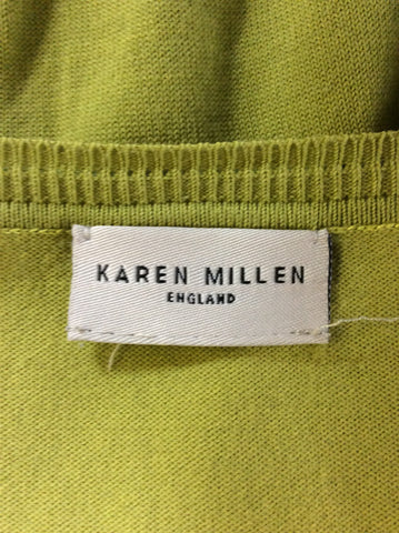 KAREN MILLEN GREEN 3/4 LENGTH SLEEVE JUMPER SIZE 3 UK 12/14 - Whispers Dress Agency - Womens Knitwear - 4