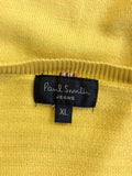 PAUL SMITH YELLOW STRIPED COTTON JUMPER SIZE XL