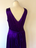 HOBBS PURPLE SILK OCCASION DRESS SIZE 14 - Whispers Dress Agency - Womens Dresses - 5