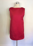 BRAND NEW COS CHERRY RED LAYERED TUNIC DRESS SIZE 38 UK 10