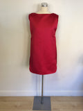 BRAND NEW COS CHERRY RED LAYERED TUNIC DRESS SIZE 38 UK 10