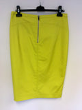 LK BENNETT LIME LÄNDER PENCIL SKIRT SIZE 14 - Whispers Dress Agency - Sold - 4