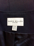 KAREN MILLEN BLACK WOOL BLEND WAISTCOAT SIZE 16 - Whispers Dress Agency - Sold - 3