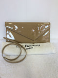 LK BENNETT CAMEL PATENT LEATHER CLUTCH BAG - Whispers Dress Agency - Clutch Bags - 2