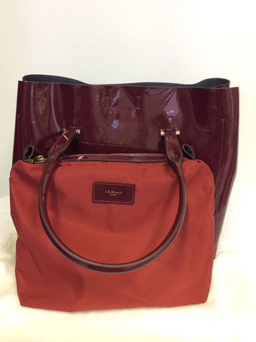 LK BENNETT BORDEAUX PATENT LEATHER TOTE BAG - Whispers Dress Agency - Sold - 5