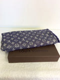 LOUIS VUITTON MONOGRAM DENIM SILK & WOOL SHAWL - Whispers Dress Agency - Sold - 2