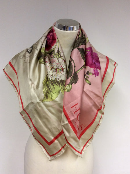 BRAND NEW HOBBS SILK BOTANICAL FLOWER SCARF