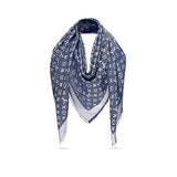 LOUIS VUITTON MONOGRAM DENIM SILK & WOOL SHAWL - Whispers Dress Agency - Sold - 5