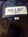 HOLLIES STOCKHOLM BLACK LEATHER & RABBIT FUR GILET SIZE 44 UK 16 - Whispers Dress Agency - Womens Gilets & Body Warmers - 8