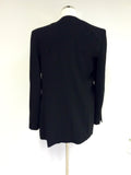 MAX MARA BLACK JACKET,WAISTCOAT TOP & TROUSERS SIZE 8