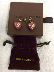 Louis Vuitton Inclusion Heart Earrings - Gold - LOU32306