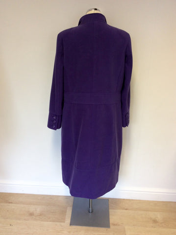 WARDROBE PURPLE KNEE LENGTH COAT SIZE 14