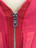 MULBERRY PINK PLEATED DETAIL TRIMS DRESS SIZE 10