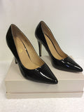 DUNE BLACK PATENT HEELS SIZE 5/38