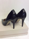 DUNE BLACK PATENT HEELS SIZE 5/38