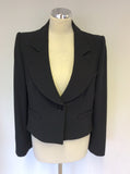 ARMANI COLLEZIONI DARK GREEN WOOL SKIRT SUIT SIZE 46 UK 16