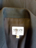 ARMANI COLLEZIONI DARK GREEN WOOL SKIRT SUIT SIZE 46 UK 16