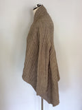 Ghost Fawn / Beige Cable Knit Cardigan Size M