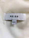 REISS VITA OFF WHITE LASER CUT OUT DETAIL DRESS SIZE 12