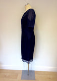 COAST DARK BLUE LACE SPECIAL OCCASION DRESS SIZE 12