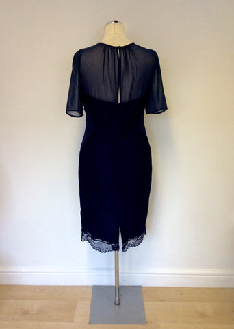 COAST DARK BLUE LACE SPECIAL OCCASION DRESS SIZE 12