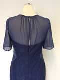 COAST DARK BLUE LACE SPECIAL OCCASION DRESS SIZE 12