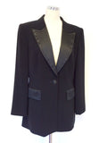 VERA MONT BLACK TUXEDO JACKET, LONG SKIRT AND TROUSER SUIT SIZE 12/14