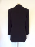 VERA MONT BLACK TUXEDO JACKET, LONG SKIRT AND TROUSER SUIT SIZE 12/14