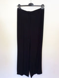 VERA MONT BLACK TUXEDO JACKET, LONG SKIRT AND TROUSER SUIT SIZE 12/14